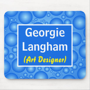 Mousepad Amusing Bubble Effect Nameplate