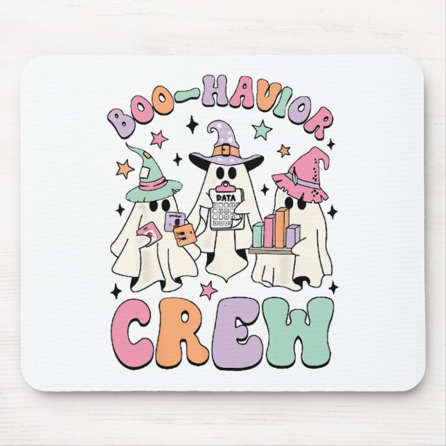 Mousepad Analítico de Comportamento Halloween Um Bom Boo Co (Frente)