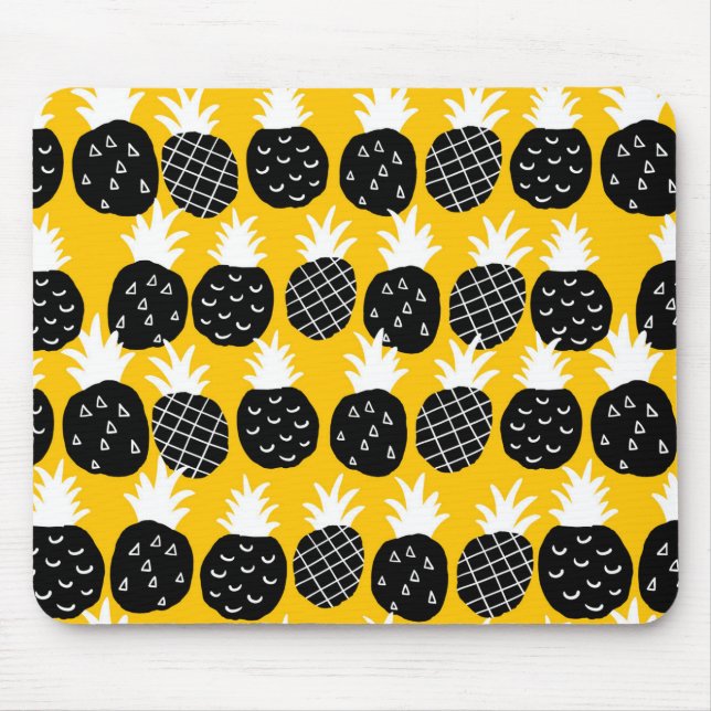 Mousepad Ananás preto (Frente)