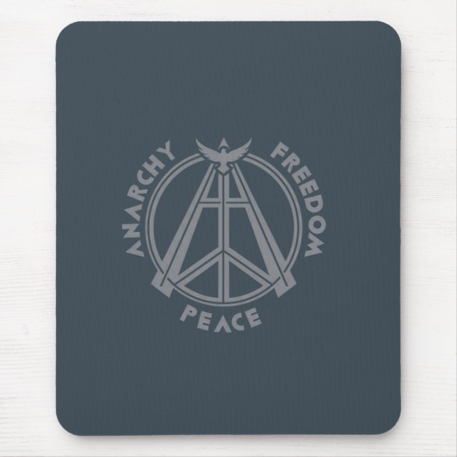 Mousepad Anarquia, Liberdade e Paz: Símbolo da Anarquia Mod (Frente)