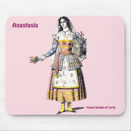 Mousepad ANASTÁSIA ~ Jovem Mulher do CORFU ~ Personalizada