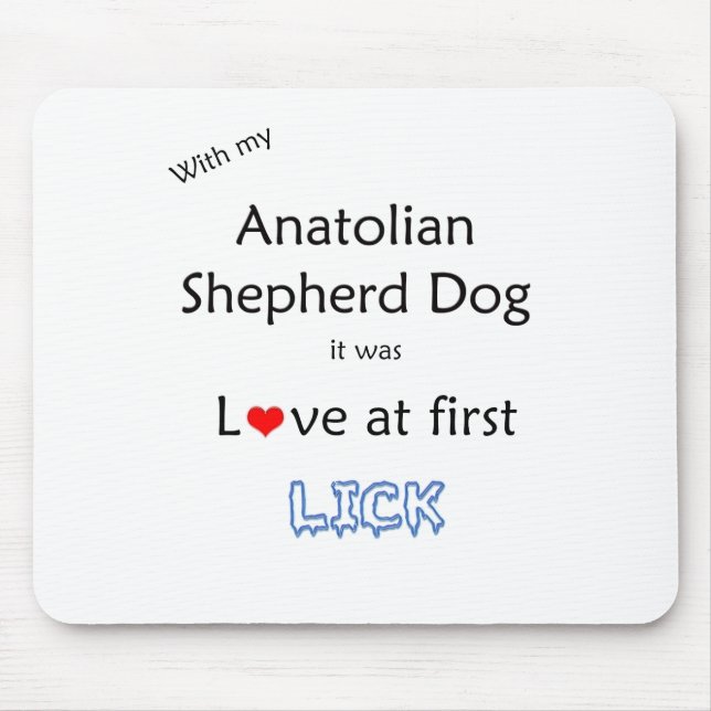 Mousepad Anatólia Shepherd Dog Lick Design (Frente)