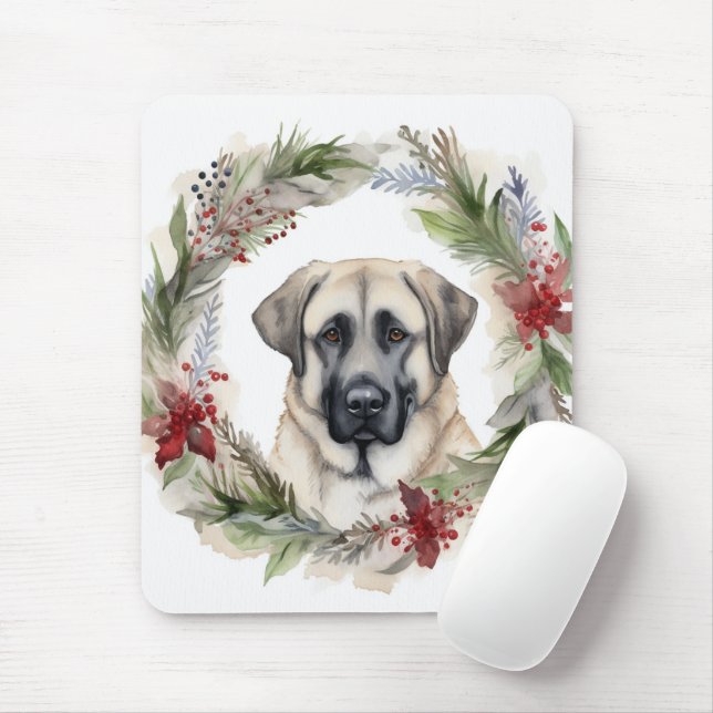 Mousepad Anatólia Shepherd Wreath Festivo Pup (Com mouse)