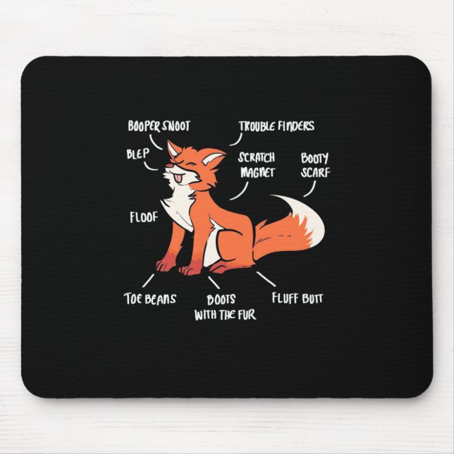Mousepad Anatomia De Raposa (Frente)