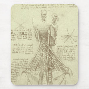 Mousepad Anatomia Humana Coluna Vertebral por Leonardo da V