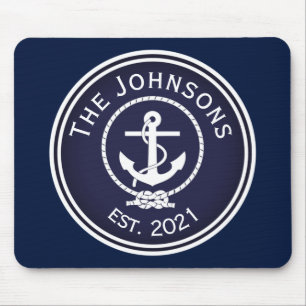 Mousepad Anchor Nautical Seal  