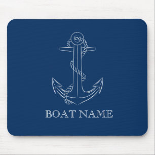 Mousepad Âncora Azul-Marinho Espírito Náutico