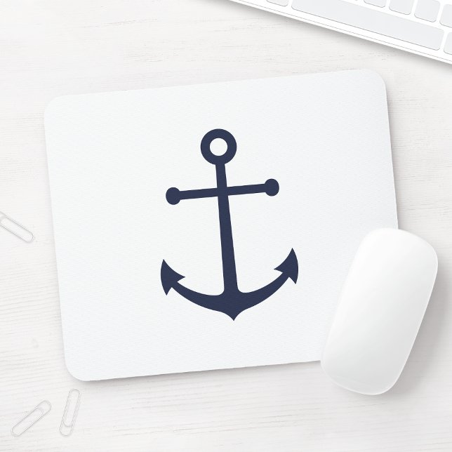 Mousepad Âncora Azul Marinho Náutica (Criador carregado)
