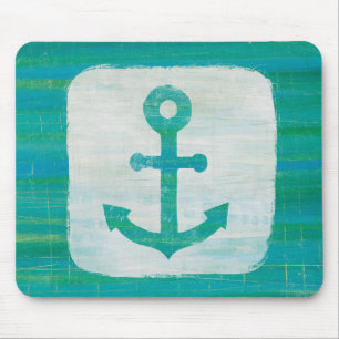 Mousepad Âncora litoral do Aqua da arte  
