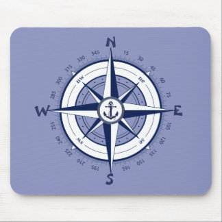 Mousepad Âncora Náutica, Compass Náutico, Círculo Celular
