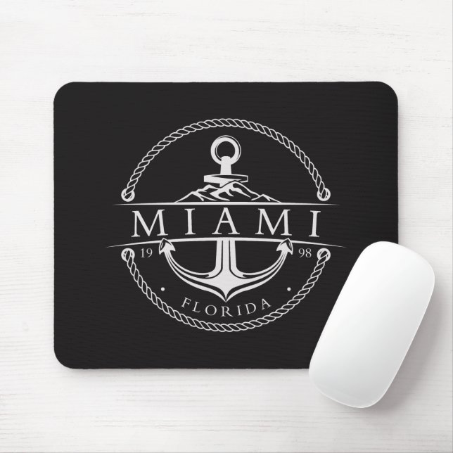 Mousepad Âncora Náutica Miami Flórida 1998 (Com mouse)