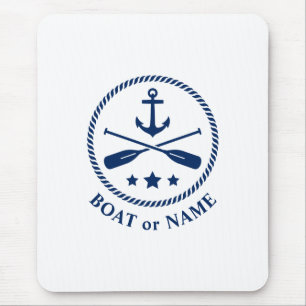 Mousepad Âncora náutica & Oars seu barco ou Marinho de no