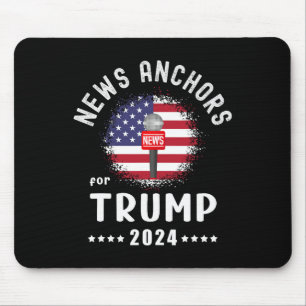 Mousepad Âncoras Para Trump 2024 American Flag Vote Trump
