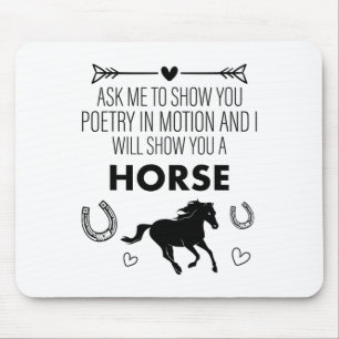 Mousepad Andando Me Peça Para Te Mostrar O Equestre Equestr
