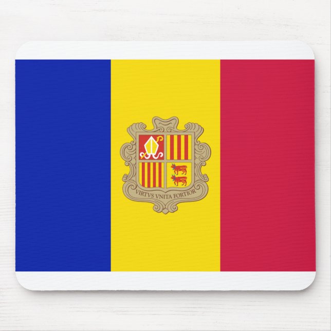 Mousepad Andorra Flag (Frente)