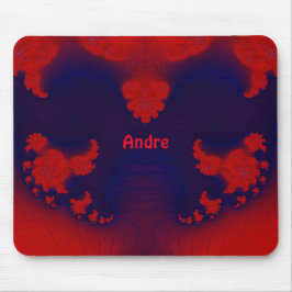 Mousepad ANDRE ~ Pad de mouse vermelho e azul