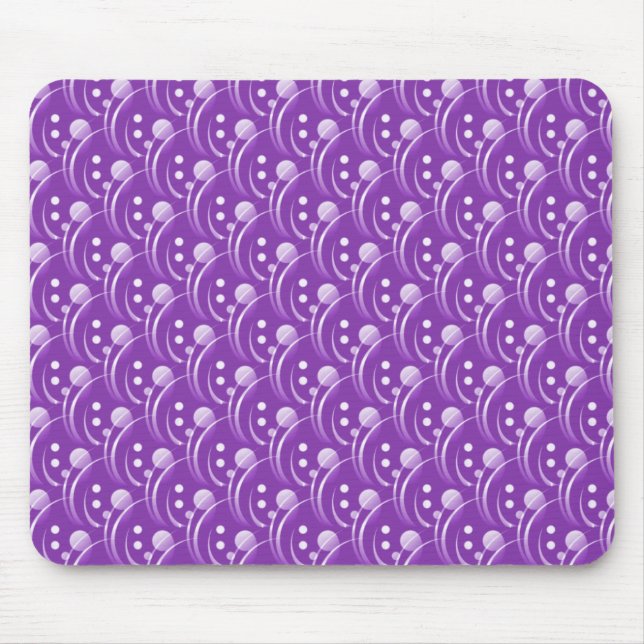 Mousepad Anel Roxo Vibrante e Bloco de Na moda (Frente)