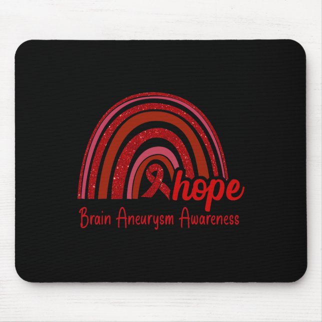 Mousepad Aneurisma Consciência Esperança Arco-Íris (Frente)