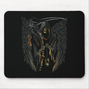 Mousepad Angel Of Death Grim Reaper Assusty Halloween Occul