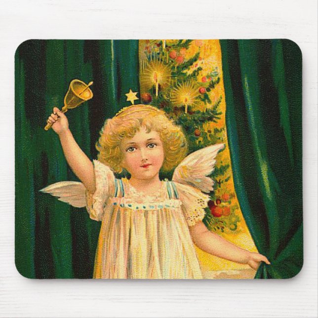 Mousepad Angel ringing the bell for Christmas time (Frente)