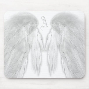 Mousepad ANGEL WINGS Monograma Branco
