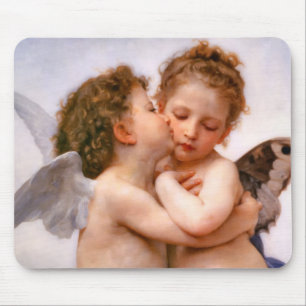 Mousepad Angels First Kiss, Bouguereau