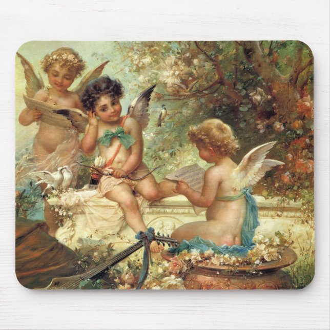 Mousepad Angels músicos por Hans Zatzka, Belas Artes Vitori (Frente)