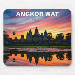 Mousepad Angkor Wat Cambodja Sunset