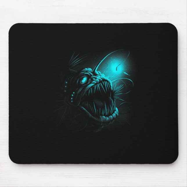 Mousepad Anglerfish Deep Sea Creatures Angler Fish Ocean Se (Frente)