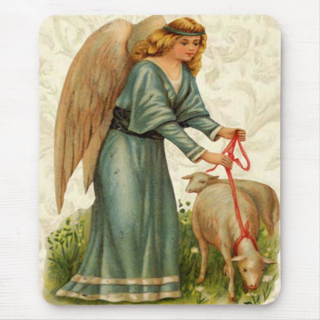 Mousepad Ângulo do pequeno mouse de cordeiro (Frente)