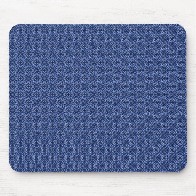 Mousepad Ângulo Reto Azul Elegante (Frente)
