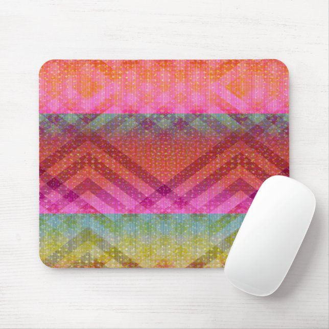 Mousepad Ângulos Coloridos (Com mouse)
