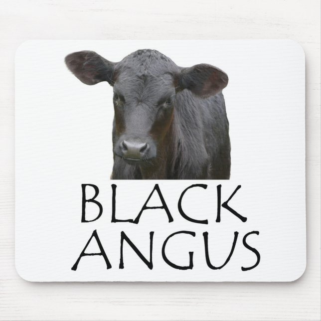Mousepad Angus preto (Frente)