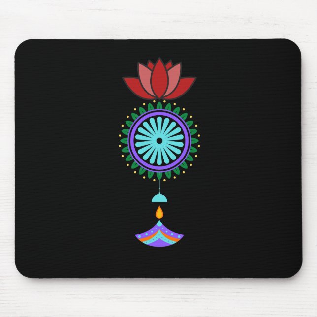 Mousepad Anhänger spirituell mit Lotusblüte (Frente)