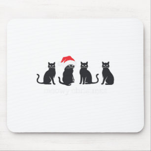 Mousepad Anim Anim Presente de Gato Negra de Natal