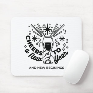 Mousepad Animação a uma Design de Celebração de Ano Novo