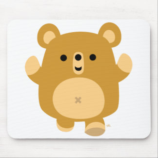 Mousepad Animação Bastante Afetada Pasta do Ouvido do Urso