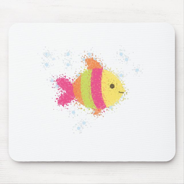 Mousepad Animação de Peixes Bonitos (Frente)