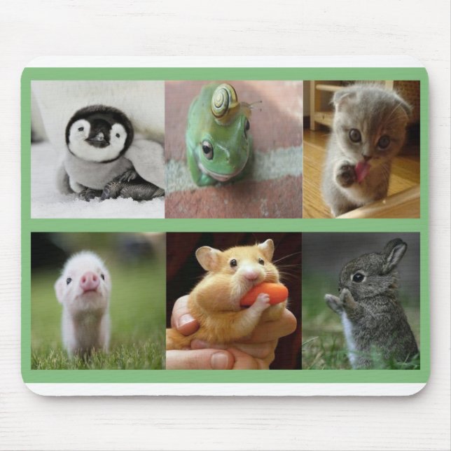 Mousepad Animais Almofada-Adoráveis do rato (Frente)