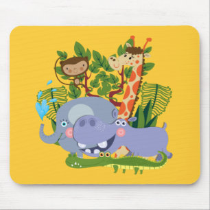 Mousepad Animais bonitos do safari