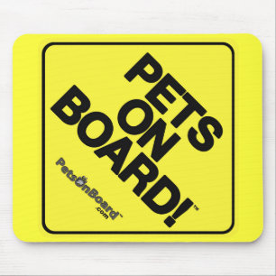 Mousepad Animais de estimação a bordo do tapete do rato d