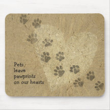 Animais de estimação deixam impressões de pata em