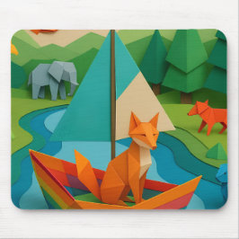 Mousepad Animais Dobrados da Floresta – Vida Selvagem Color