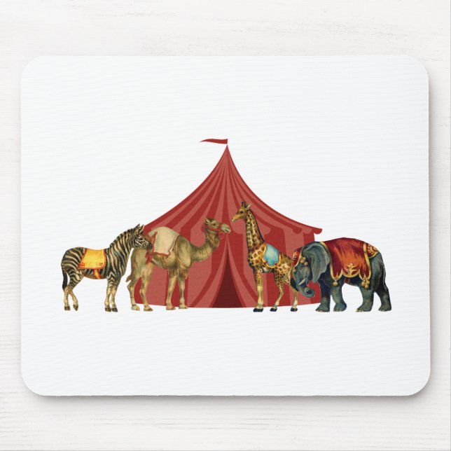 Mousepad Animais e barraca de circo (Frente)