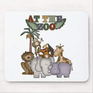 Mousepad Animais no camiseta e nos presentes do jardim zool