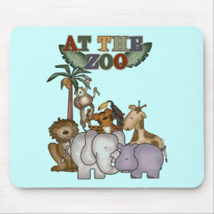 Mousepad Animais no camiseta e nos presentes do jardim zool