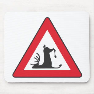 Mousepad Animais selvagens do tropeço (roadsign dos cervos