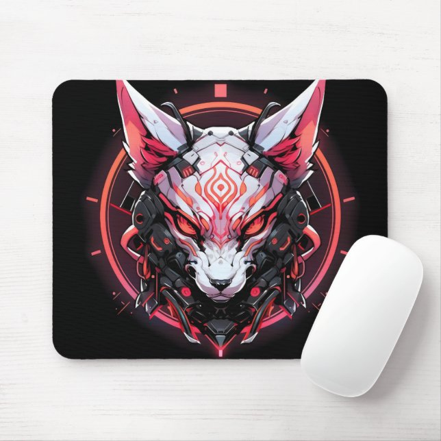 Mousepad Animal Cyberpunk (Com mouse)
