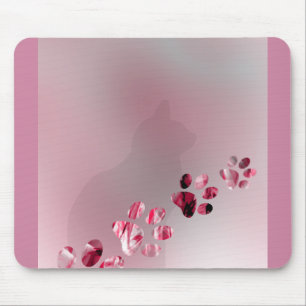Mousepad Animal da aguarela das patas do gato para amantes