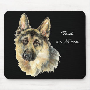 Mousepad Animal de companhia de German shepherd de aquarela